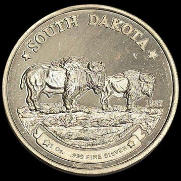 Verenigde Staten. Medal 1987, 1 oz (Zonder minimumprijs), Postzegels en Munten