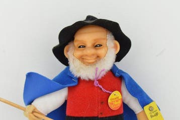 Steiff - Speelgoed Vintage Steiff Vincenz Old Wizard