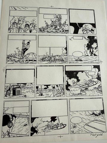 Tintin Vol 714 pour Sidney - page 59 en édition Lombard avec, Livres