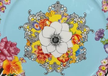 Rosenthal - Gianni Versace - Plat - Hot Flowers - Porcelaine