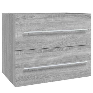 Wastafelkast bewerkt hout | 50% korting | Retour deal, Verzenden, Wastafelkast