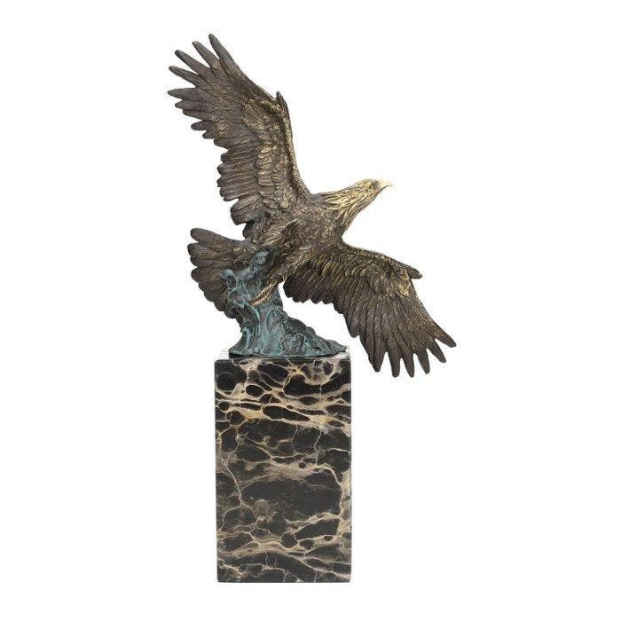 Beeldje - Eagle - Brons, Marmer, Antiquités & Art, Art | Objets design
