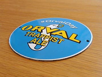 Orval-trappistenbier #OrvalDay - Emaille plaat - Emaille