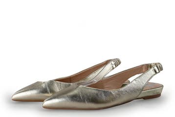 Manfield Slingbacks in maat 37 Goud, Overige kleuren, Verzenden, Zo goed als nieuw, Manfield