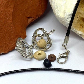Oud-Romeins, Republiek Glas Ketting met oude Romeinse glazen, Antiek en Kunst