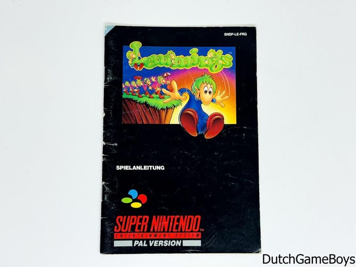 Super Nintendo / SNes - Lemmings - FRG - Manual, Games en Spelcomputers, Games | Nintendo NES, Gebruikt, Verzenden