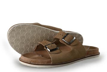Manfield Slippers in maat 43 Beige, Kleding | Heren, Slippers, Manfield, Overige kleuren, Verzenden