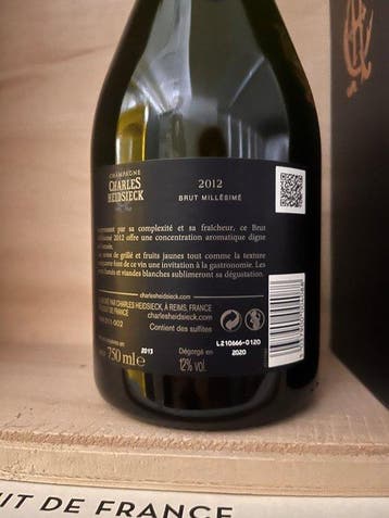 2012 Charles Heidsieck, Charles Heidsieck Brut Millésimé -