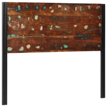 vidaXL Hoofdeinde 120 cm massief gerecycled en ijzer, Verzenden, Nieuw