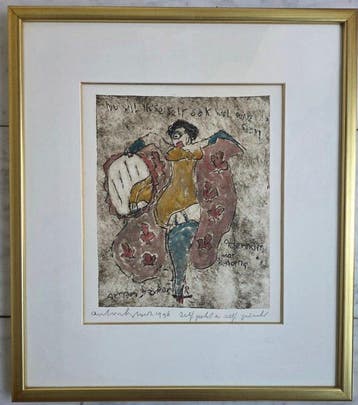 Anton Heyboer (1924-2005) - Can Can Danseres