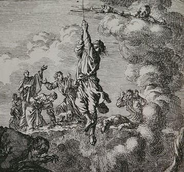 Jan Luiken - Emblematica; De Onwaardige Wereld, Vertoond in