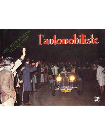 1969 LAUTOMOBILISTE MAGAZINE 15 FRANS, Nieuw