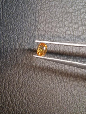 Natural Citrine – Faceted Oval Cut 3x4 mm 0.146 ct Golden Ye, Handtassen en Accessoires, Overige Accessoires, Verzenden, Nieuw