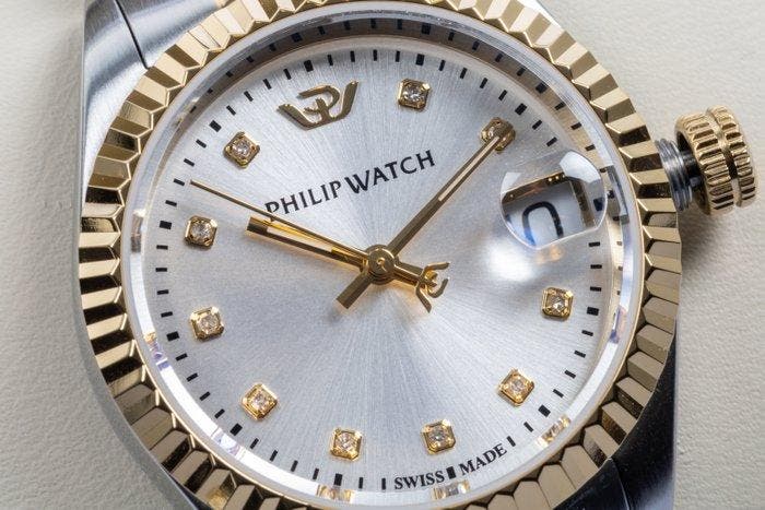Philip Watch - Caribe Urban - Date - Silver - Diamonds -, Bijoux, Sacs & Beauté, Montres | Hommes