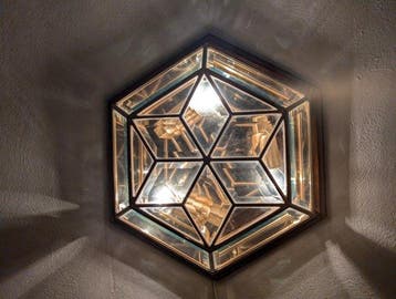 Lamp - Kristal - gepolijst kristal, Antiek en Kunst
