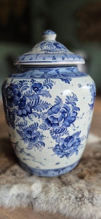 Plateelbakkerij Brabantia, Gouda - Vase - Faïence - Vase à, Antiquités & Art, Antiquités | Verre & Cristal