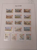 Île de Man 1973/2011 - Collection avancée en 2 albums Davo, Postzegels en Munten, Postzegels | Europa | UK, Gestempeld