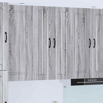 vidaXL Wandkast LUCCA Grijs Sonoma 60 x 31 x 100 cm Bewerkt, Verzenden, Nieuw