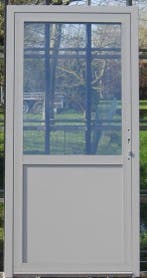 aluminium buitendeur , achterdeur , deur 104 x121 steengrijs, Ophalen of Verzenden, Buitendeur