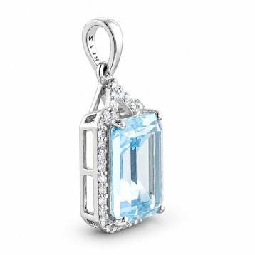 Zonder minimumprijs - Hanger Platina - 1.57ct. tw.