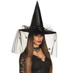 Halloween Heksenhoed Sluier Kort, Hobby en Vrije tijd, Verzenden, Nieuw