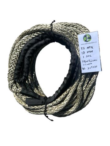 Hawk-Line Silver Grey Touw HMPE 25MTR 18MM 31 Ton 1 Bekle..., Verzenden