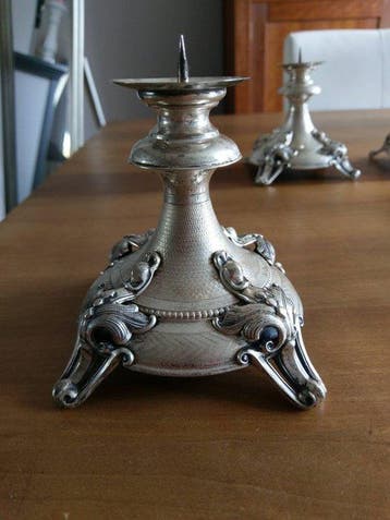 j.m. van kempen en zonen - Kandelaar (4) - .833 zilver - Set