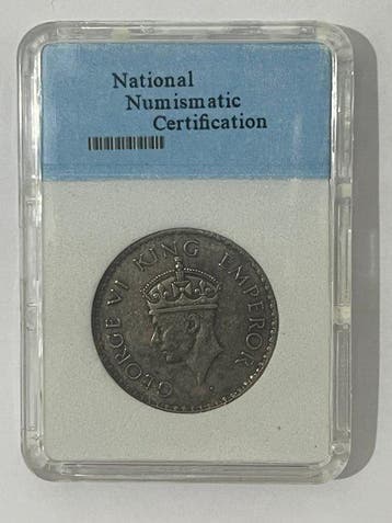 Brits India. George VI. 1 Rupee 1938 (Zonder minimumprijs)