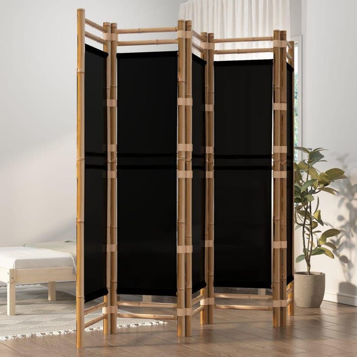 vidaXL Kamerscherm 5-panelen inklapbaar 200 cm bamboe en, Huis en Inrichting, Woonaccessoires | Overige, Nieuw, Verzenden