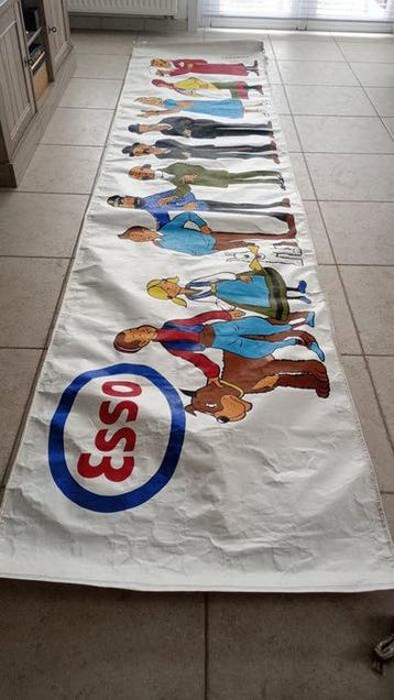 Wanddecoratie - België - Esso Reclamemuurfries - Kuifje en