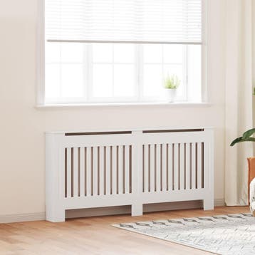 vidaXL Radiatorombouw wit bewerkt hout 172 cm, Verzenden, Nieuw