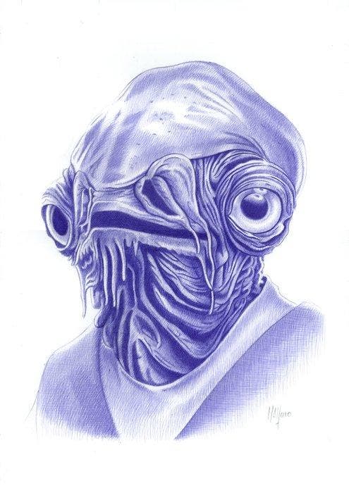 Miguel Ángel Alfaro Rey - Almirant Ackbar + Gamorrean Gurad, Collections, Cinéma & Télévision