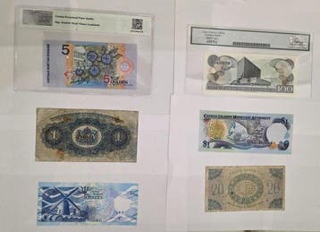 Wereld. - 6 banknotes - various dates (Zonder minimumprijs)