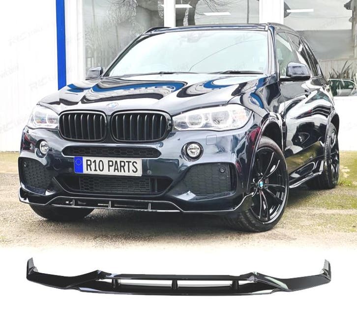 SPOILER LAME AVANT BMW X5 F15 12-18 LOOK M PERFORMANCE NOIR, Auto-onderdelen, Carrosserie, Verzenden
