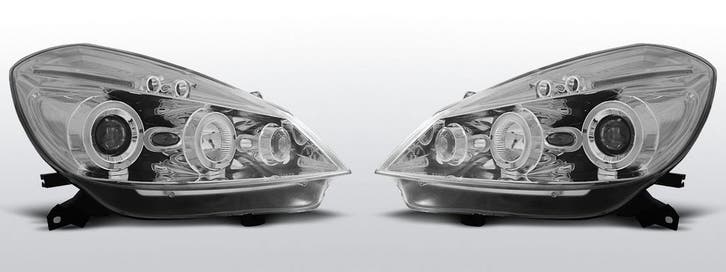 Koplampen Angel Eyes | geschikt voor Renault Clio 2005-2009, Auto-onderdelen, Verlichting, Nieuw, Renault, Verzenden