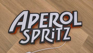 Aperol Spritz-bord - Lichtbord - Plastic