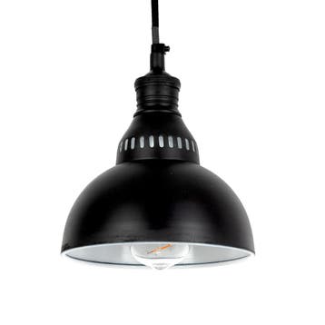 hanglampen Messing Hanglamp Dakota Antiek Zwart, Verzenden, Nieuw