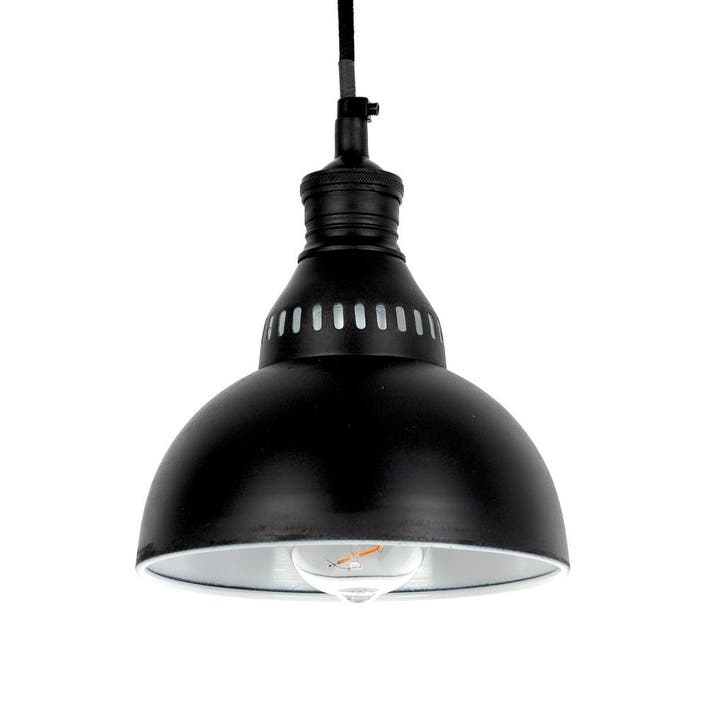 hanglampen Messing Hanglamp Dakota Antiek Zwart, Maison & Meubles, Lampes | Suspensions, Envoi