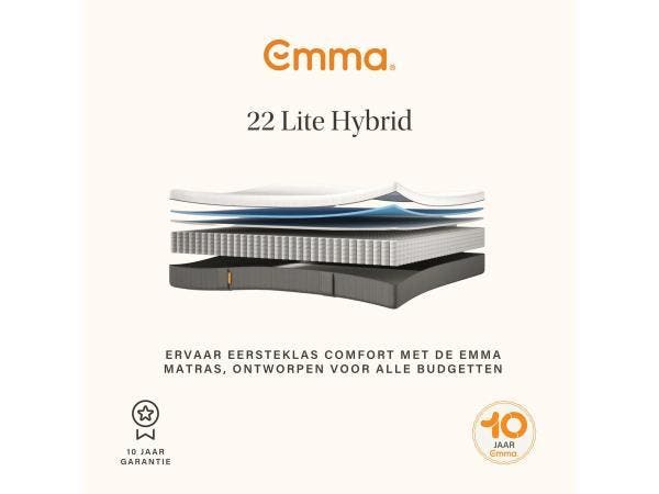 Veiling - Emma hybrid light matras 160X200, Huis en Inrichting, Slaapkamer | Matrassen en Bedbodems