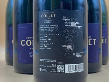 Collet, Art Déco Extra Brut - Champagne - 6 Bouteilles (0,75, Verzamelen, Wijnen, Nieuw