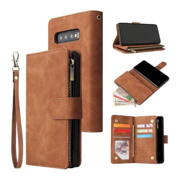 Samsung Galaxy Note 9 - Leren Wallet Flip Case Cover Hoesje, Verzenden