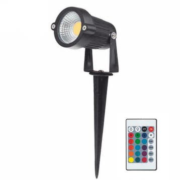 LED Prikspot met spies | 6W | RGB - Netstroom, Verzenden