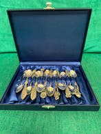 Lepel (12) - Zilver - Deens zilver, Antiek en Kunst