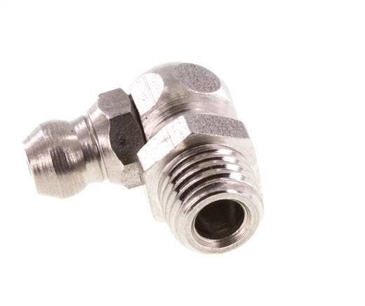 90° Graisseur Coudé Acier Inoxydable M8x1 DIN 71412, Bricolage & Construction, Ventilation & Extraction, Envoi
