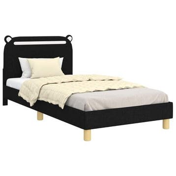 Bedframe Zwart met opbergvak | Tweede kansje | OP = OP, 85 tot 100 cm, Gebruikt, Verzenden, Lattenbodem