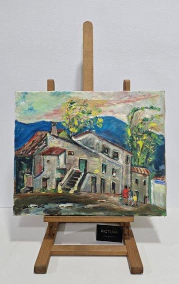 École française (XX) - Un après-midi au village