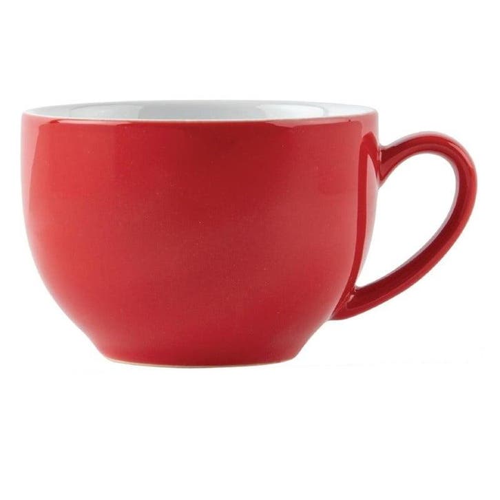 Cappuccinokopjes | CAFÉ | Keramiek | Rood | 34cl | 12 Stuks, Articles professionnels, Horeca | Équipement de cuisine, Envoi