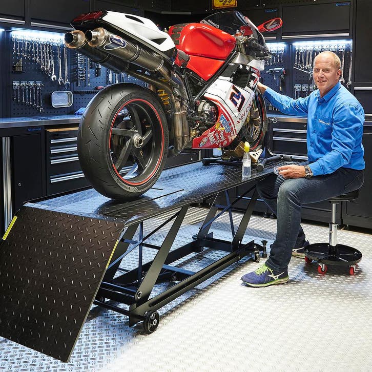 Datona Motorheftafel hydraulisch met poetskruk - Datona, Auto diversen, Autogereedschap, Ophalen of Verzenden