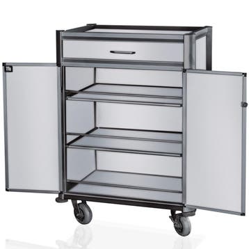 Minibar Bijvulwagen | Aluminium/Hout | 3 Niveaus | Wielen, Zakelijke goederen, Verzenden, Nieuw in verpakking
