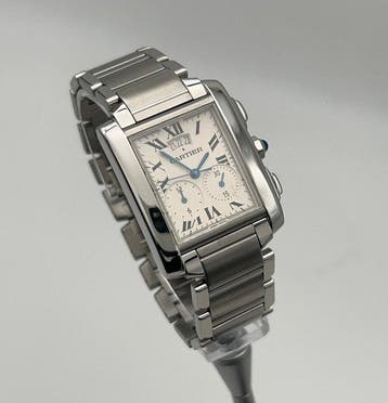 Cartier - Tank Française Chronoflex - W51024Q3 - Homme -
